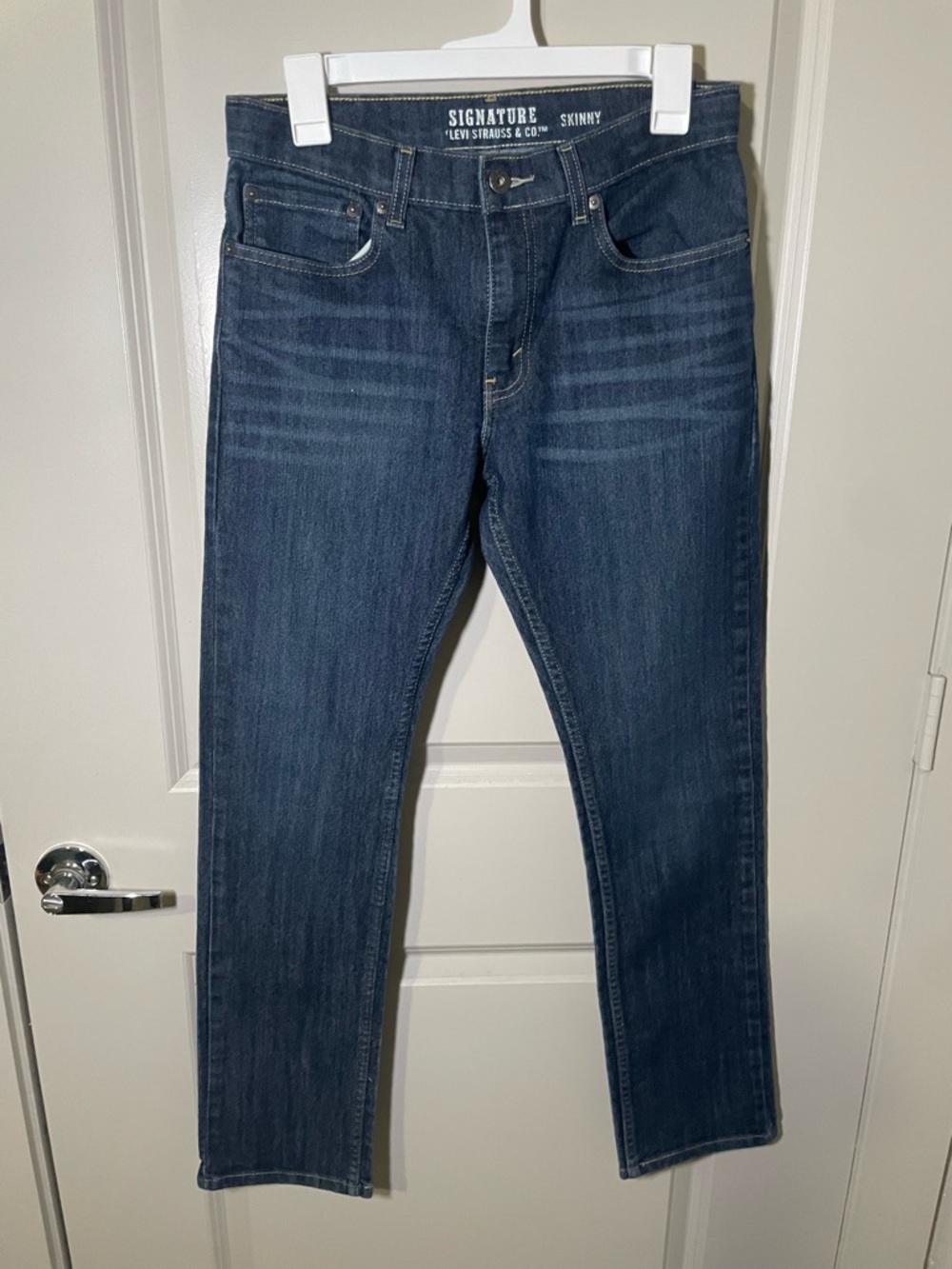 Signature Men's Skinny Jeans - Indigo Blue